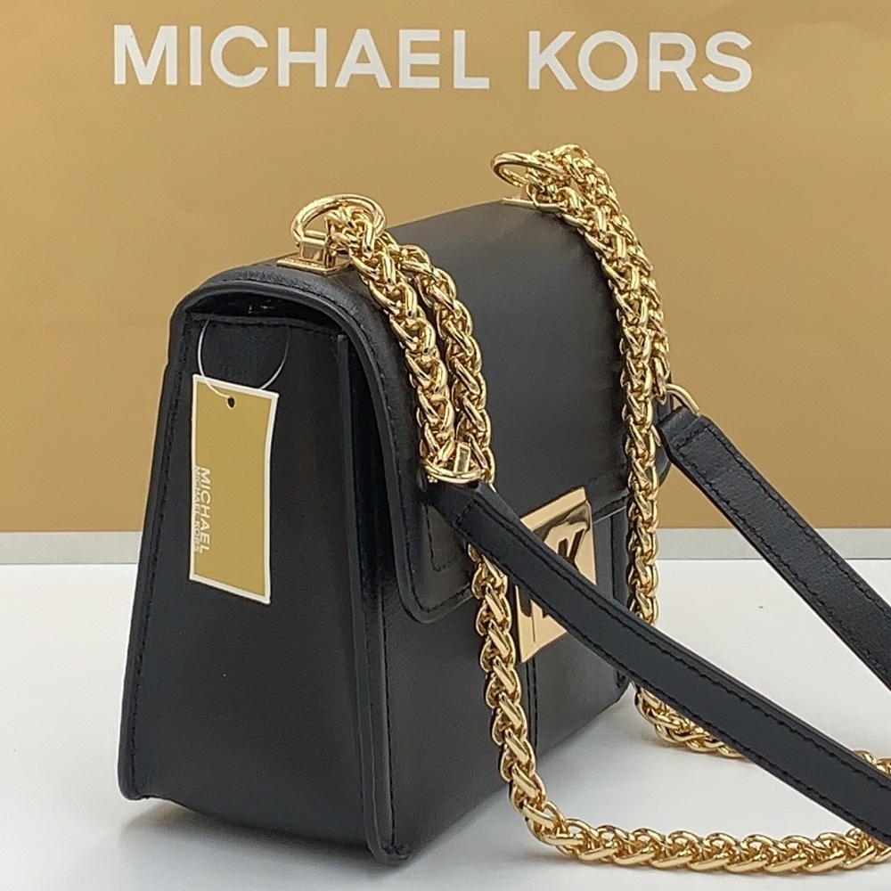 MICHAEL KORS SONIA SMALL SHOULDER XBODY BLACK COLOR - Picture 6 of 16